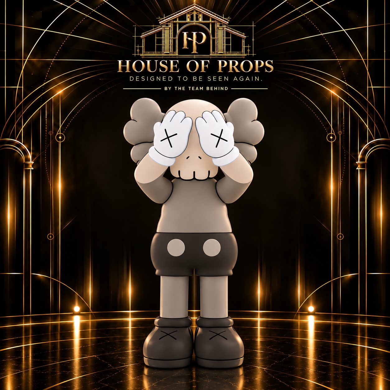 Oversized Designer-Inspired Figure — Photo Props available to rent from House of Props NY